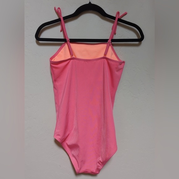 Justice Pink Surf One-Piece Swimsuit - Picture 4 of 4